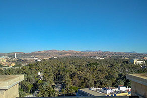 Vue du port depuis les remparts du Chateau Santa Barbara